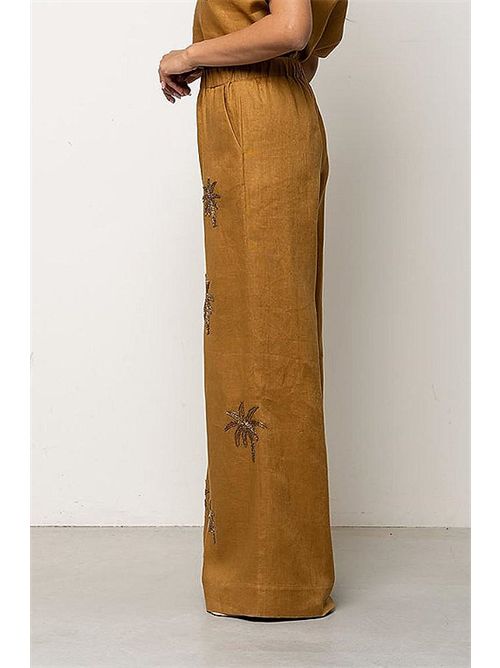 Pantaloni donna in lino con elastico KAOS | SPJNT002/2016